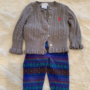 Ralph Lauren baby girl matching set